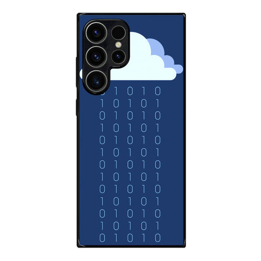 Abstract Binary Minimalist Samsung Galaxy S23 Ultra Case