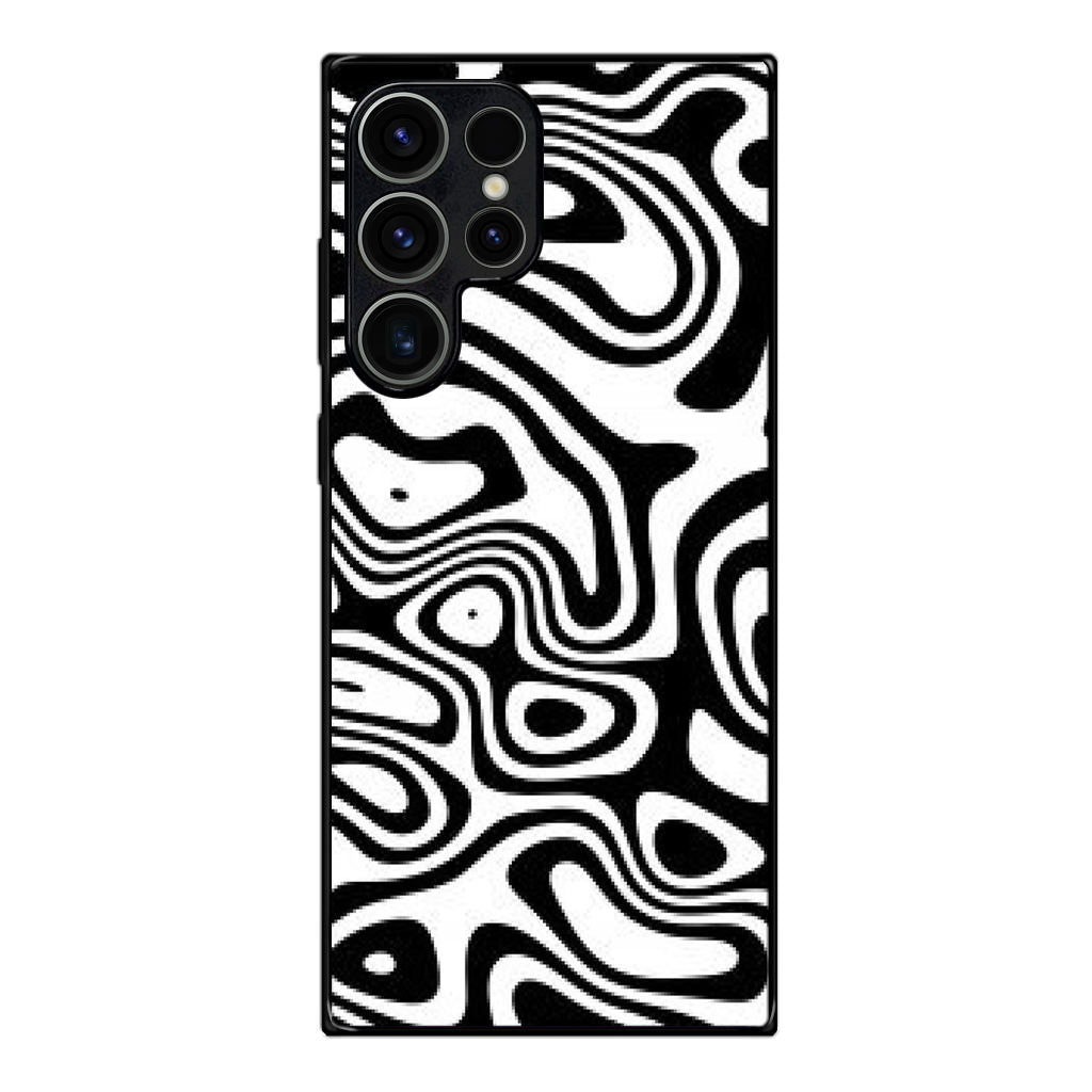 Abstract Black and White Background Samsung Galaxy S23 Ultra Case