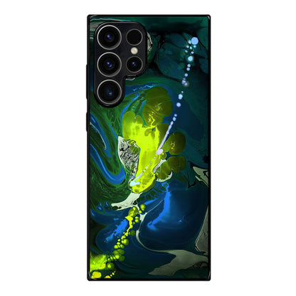 Abstract Green Blue Art Samsung Galaxy S23 Ultra Case