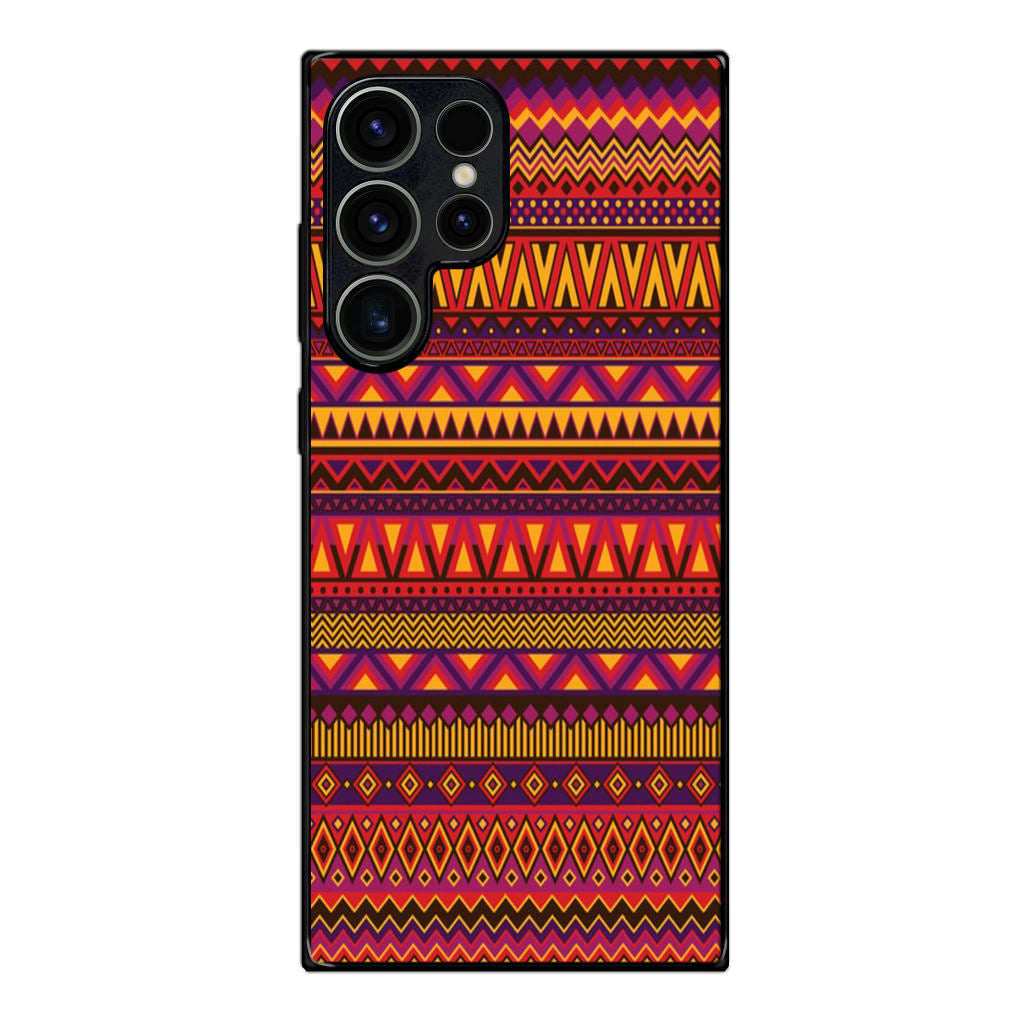 African Aztec Pattern Samsung Galaxy S23 Ultra Case