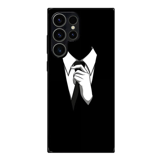 Anonymous Black White Tie Samsung Galaxy S23 Ultra Case