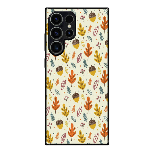 Autumn Things Pattern Samsung Galaxy S23 Ultra Case