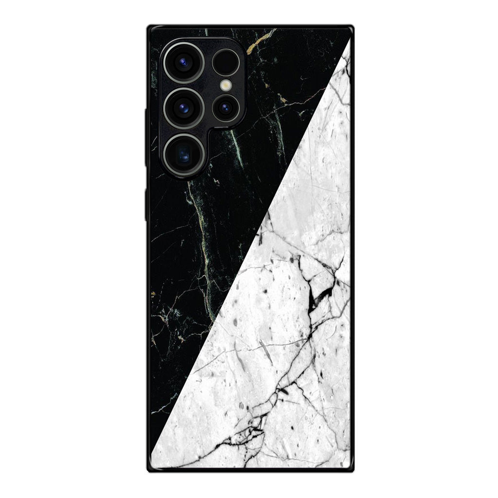 B&W Marble Samsung Galaxy S23 Ultra Case