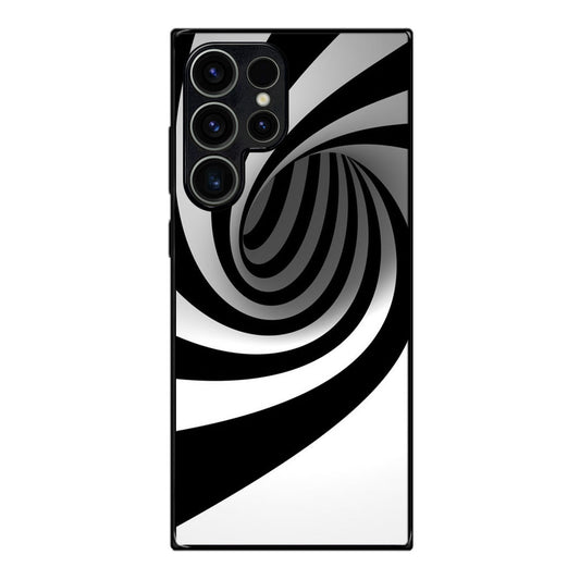 Black and White Twist Samsung Galaxy S23 Ultra Case