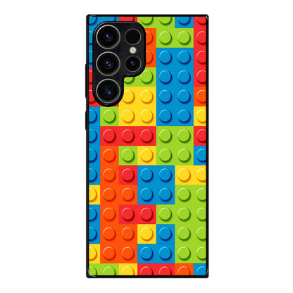 Blocks Rainbow Pattern Samsung Galaxy S23 Ultra Case