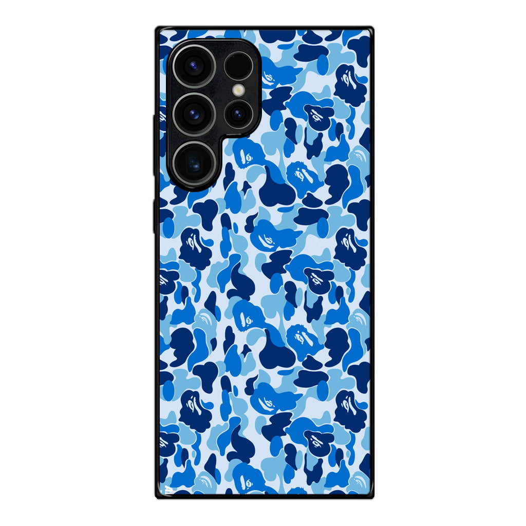 Blue Camo Samsung Galaxy S23 Ultra Case