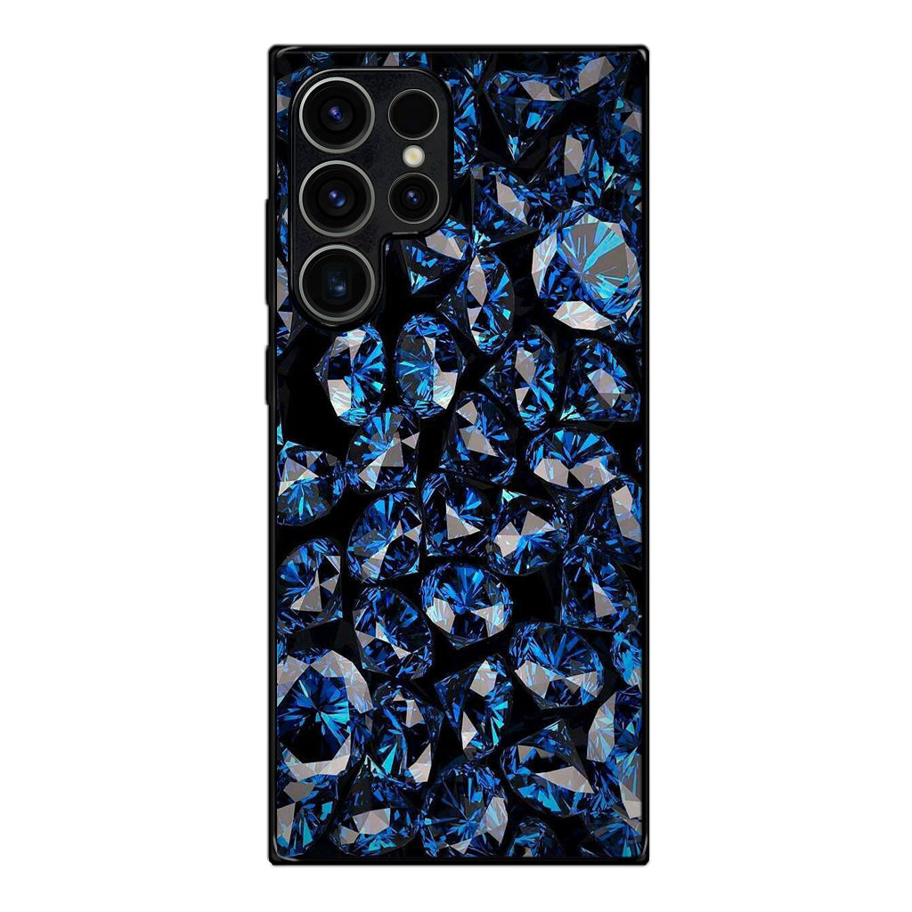 Blue Diamonds Pattern Samsung Galaxy S23 Ultra Case