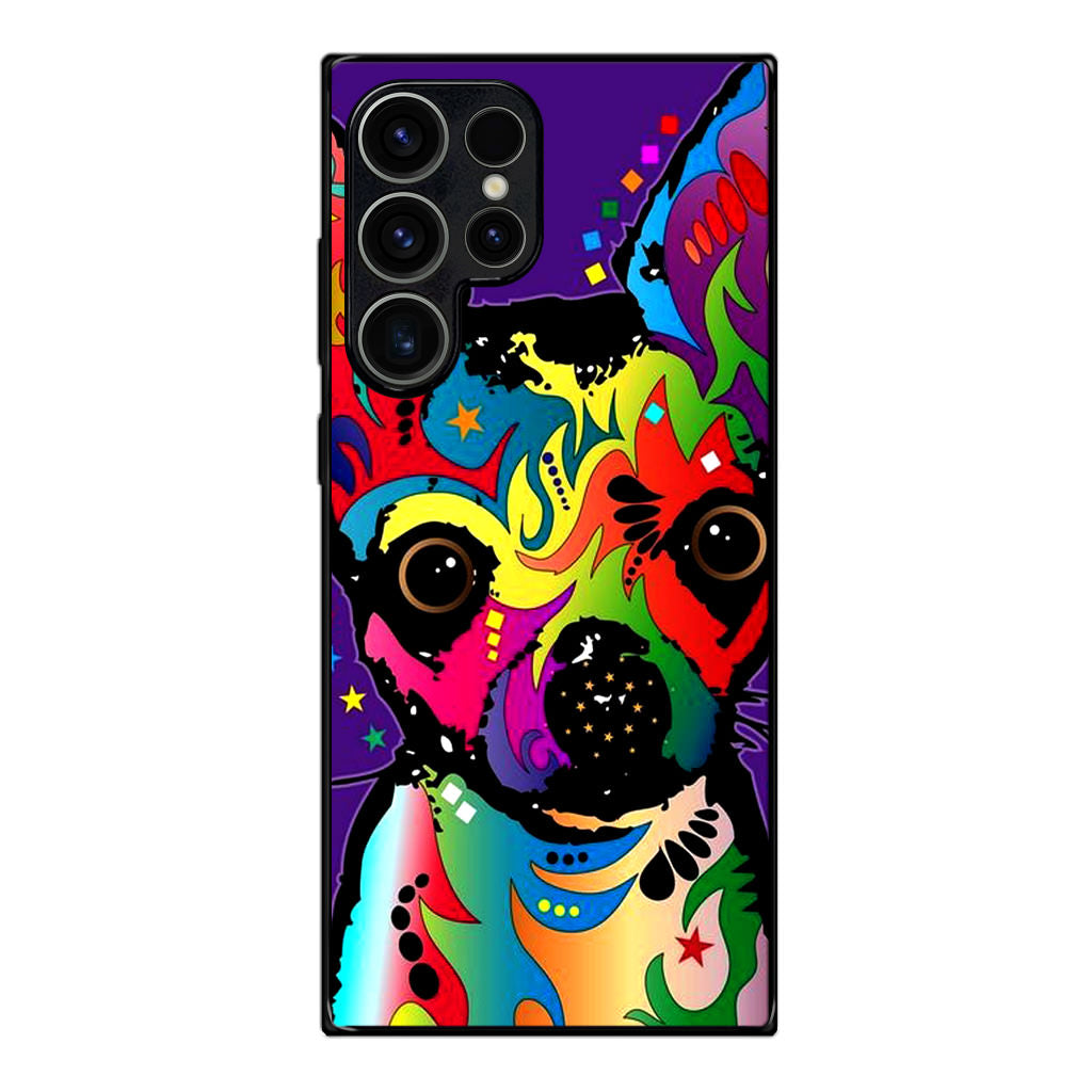 Colorful Chihuahua Samsung Galaxy S23 Ultra Case