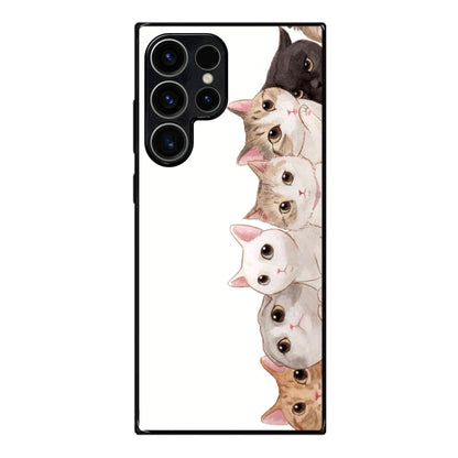 Cute Cats Vertical Samsung Galaxy S23 Ultra Case