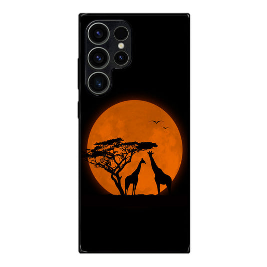 Giraffes Silhouette Samsung Galaxy S23 Ultra Case