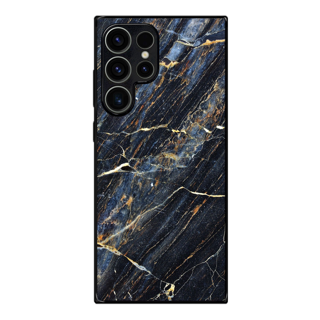 Golden Black Marble Samsung Galaxy S23 Ultra Case