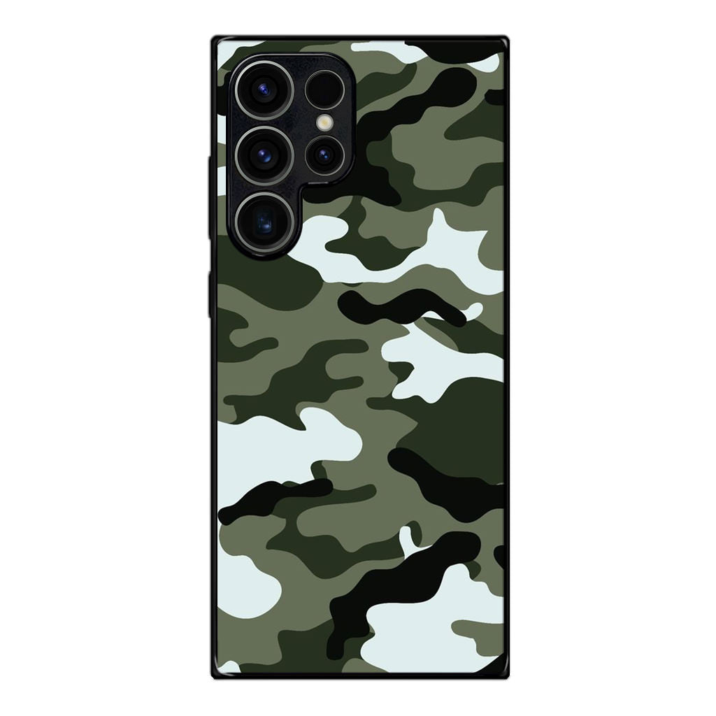 Military Green Camo Samsung Galaxy S23 Ultra Case