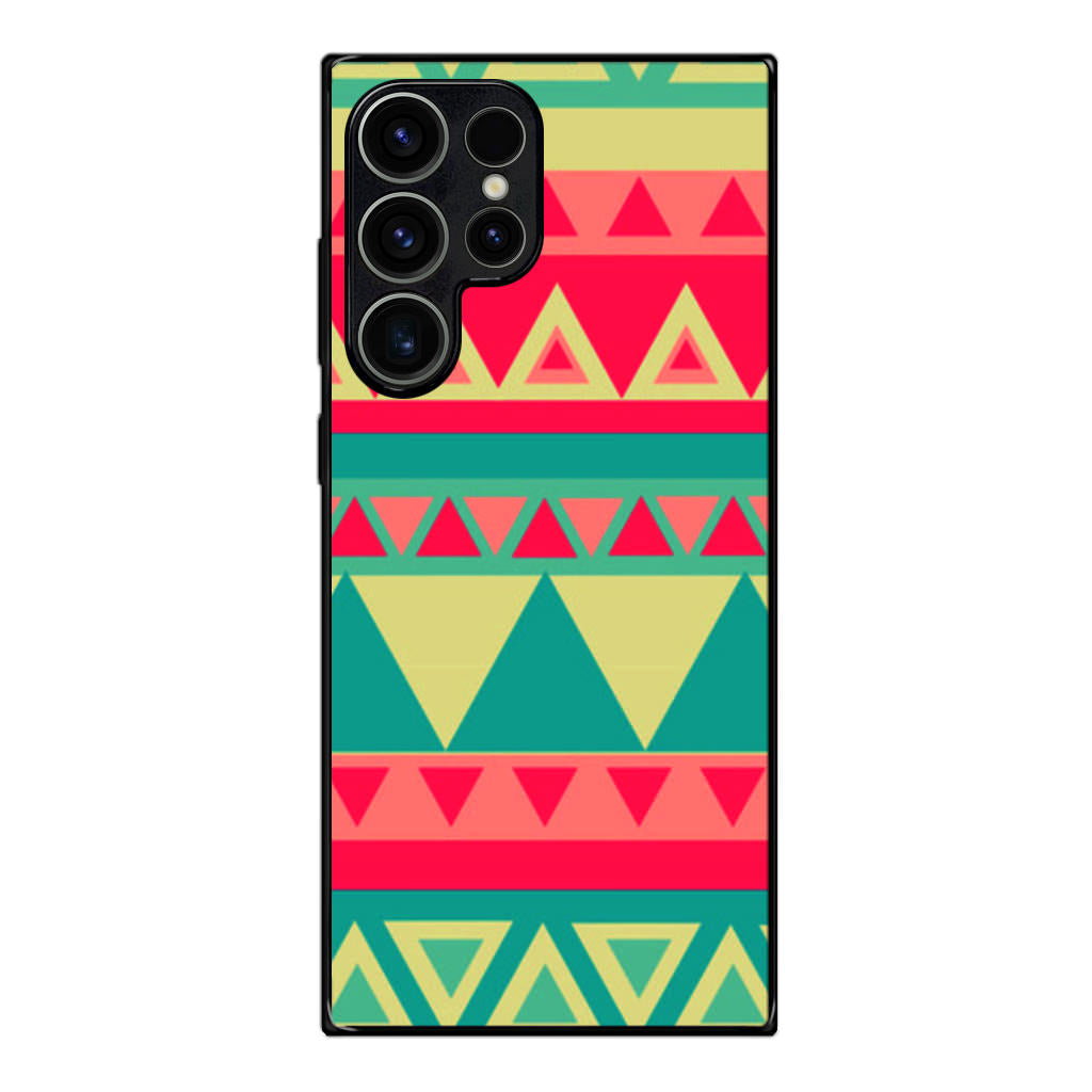 Old Aztec Pattern Samsung Galaxy S23 Ultra Case