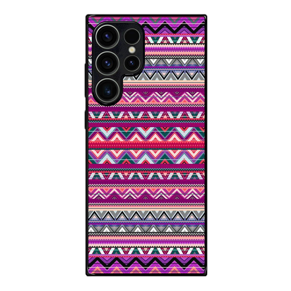 Purple Aztec Art Samsung Galaxy S23 Ultra Case