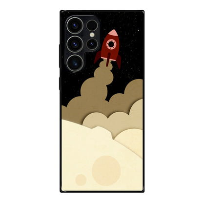 Rocket Ship Samsung Galaxy S23 Ultra Case