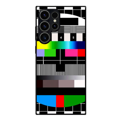 Scheme Pause TV Colorful Mesh Samsung Galaxy S23 Ultra Case