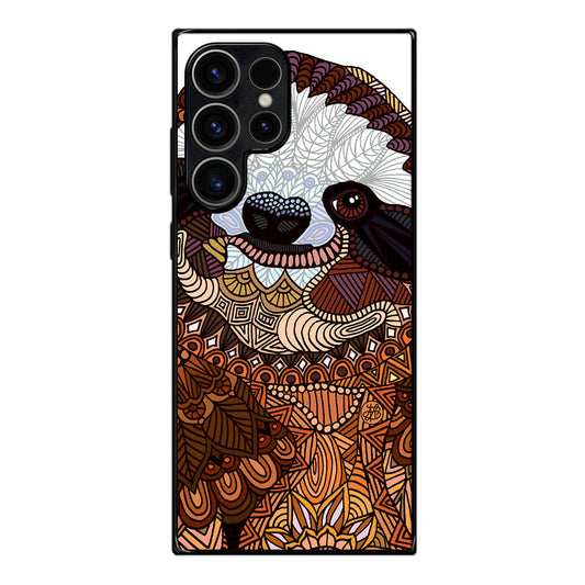 Sloth Ethnic Pattern Samsung Galaxy S23 Ultra Case