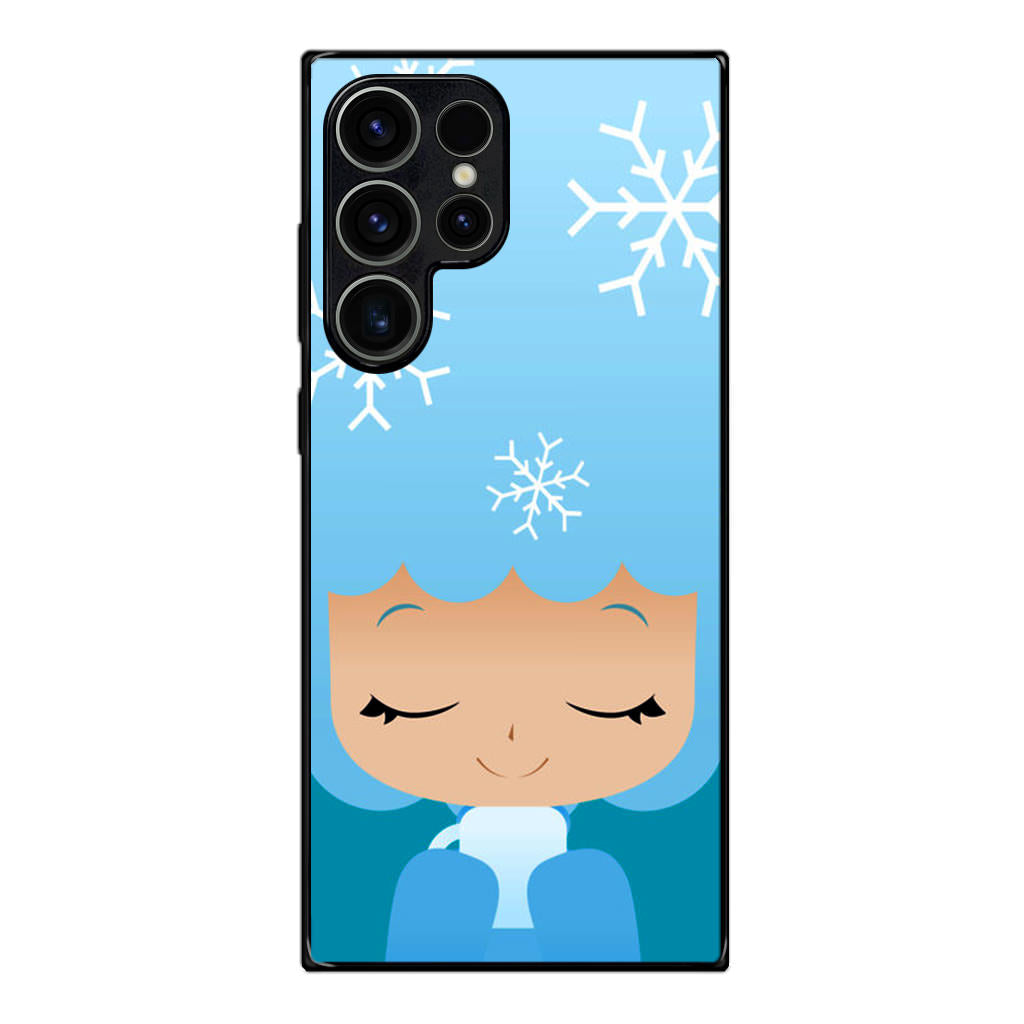 Winter Afro Girl Samsung Galaxy S23 Ultra Case