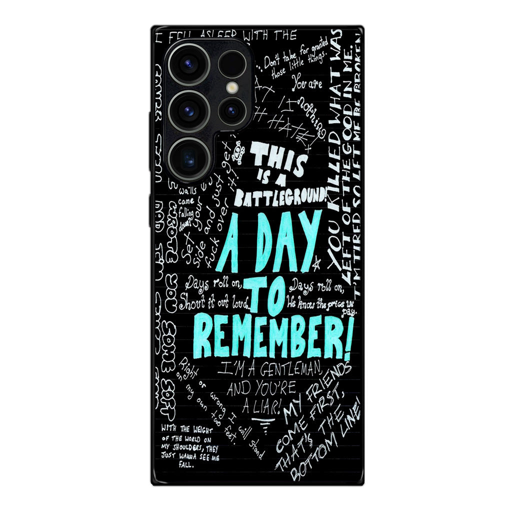 A Day To Remember Quote Samsung Galaxy S23 Ultra Case