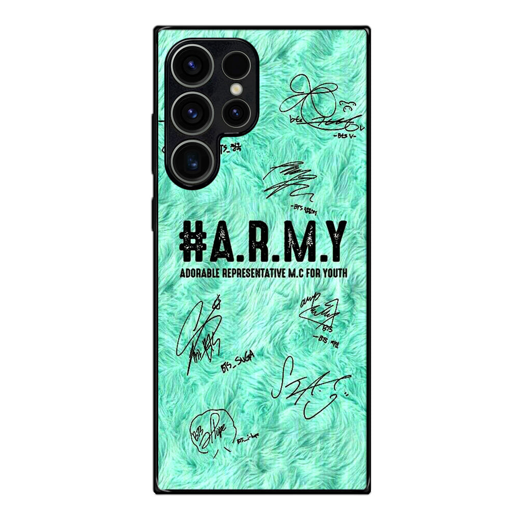 BTS Army Signature Samsung Galaxy S23 Ultra Case