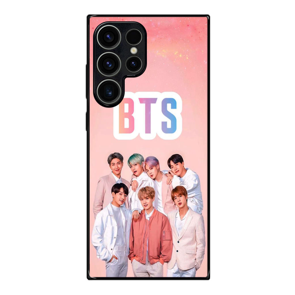 BTS Member in Pink Samsung Galaxy S23 Ultra Case