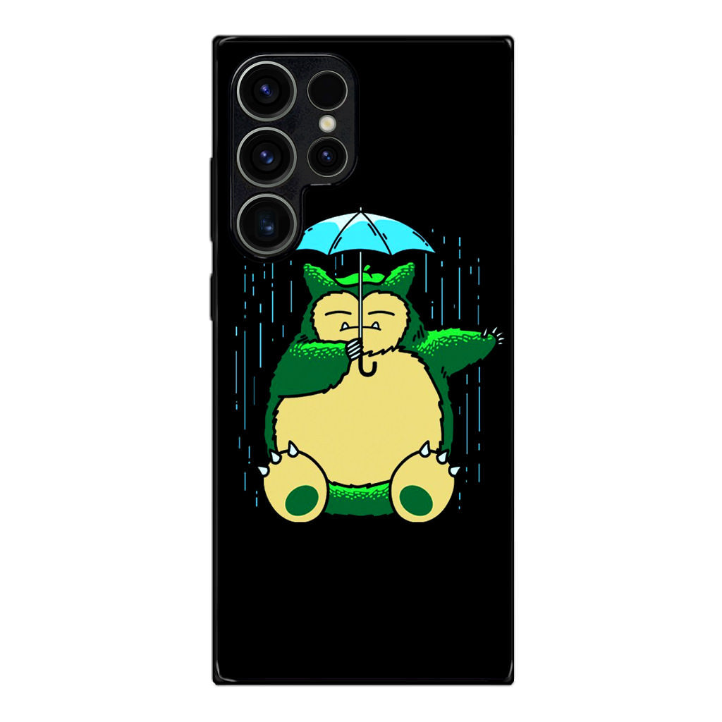 Cute Snorlax Umbrella Samsung Galaxy S23 Ultra Case