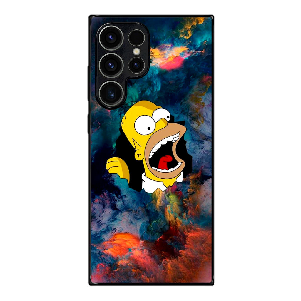 Homer Behind The Black Hole Samsung Galaxy S23 Ultra Case