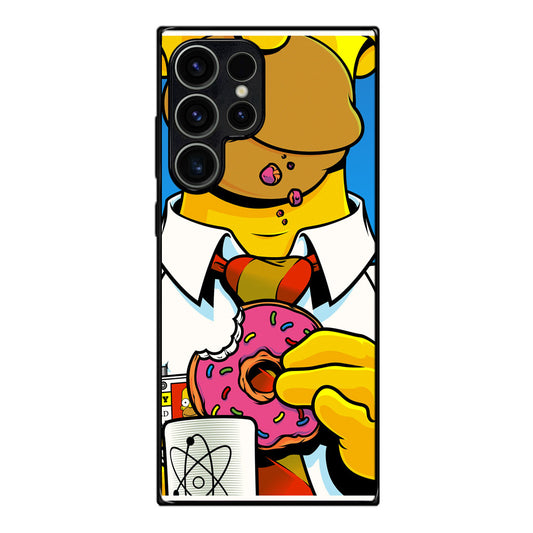 Homer Eats Donut Samsung Galaxy S23 Ultra Case