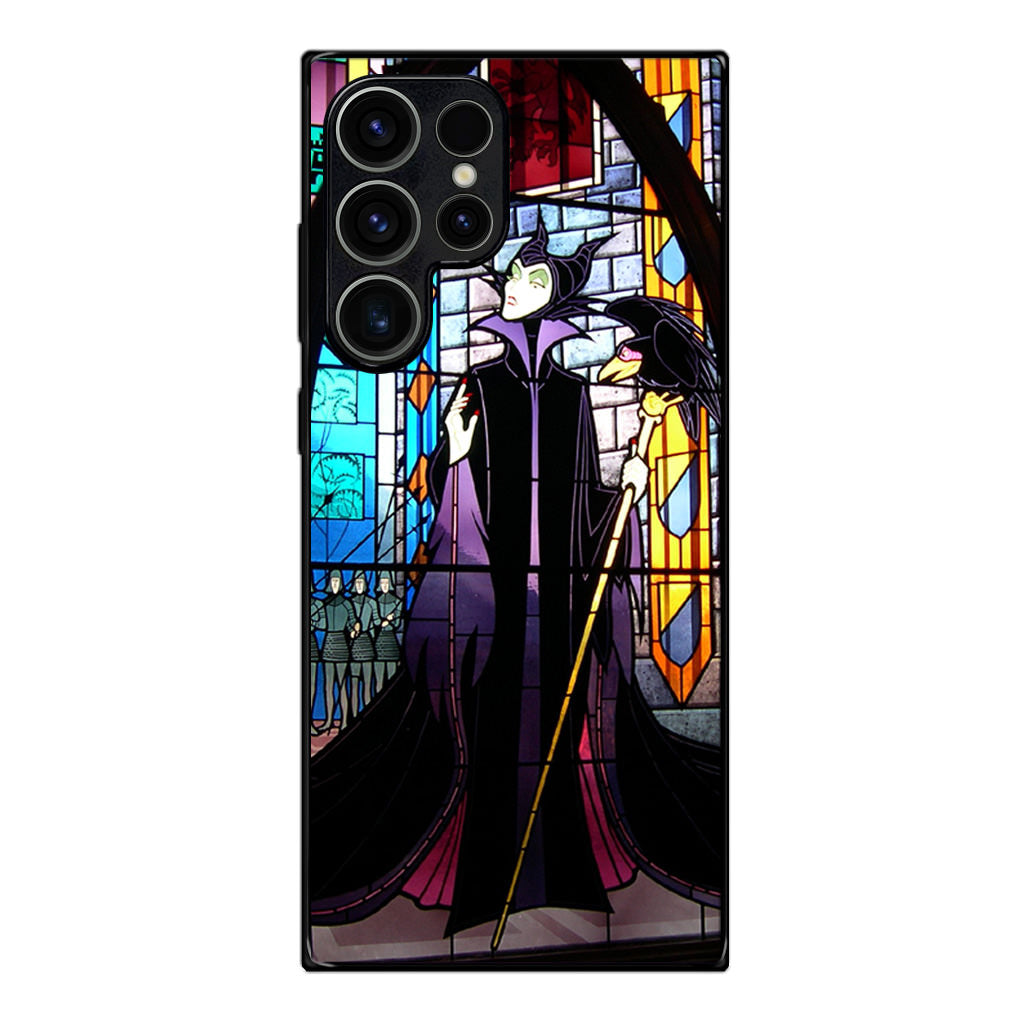 Maleficent Sleeping Beauty Glass Art Samsung Galaxy S23 Ultra Case