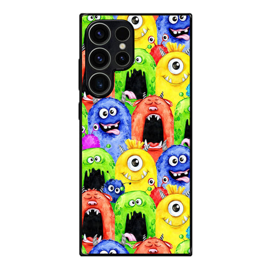 Monster Watercolor Art Samsung Galaxy S23 Ultra Case