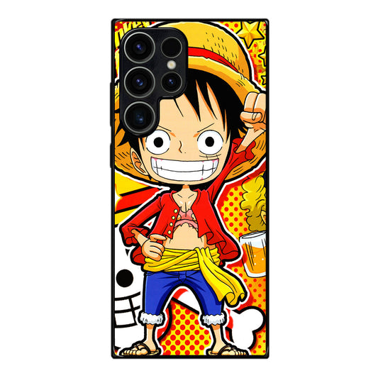 One Piece Cute Luffy Samsung Galaxy S23 Ultra Case