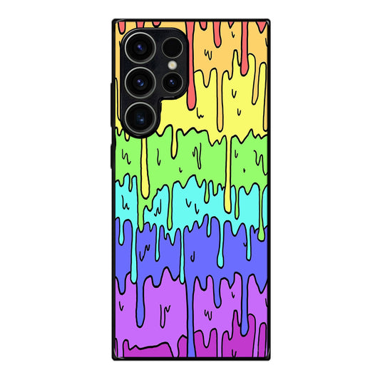 Pastel Kawaii Melting Rainbow Samsung Galaxy S23 Ultra Case