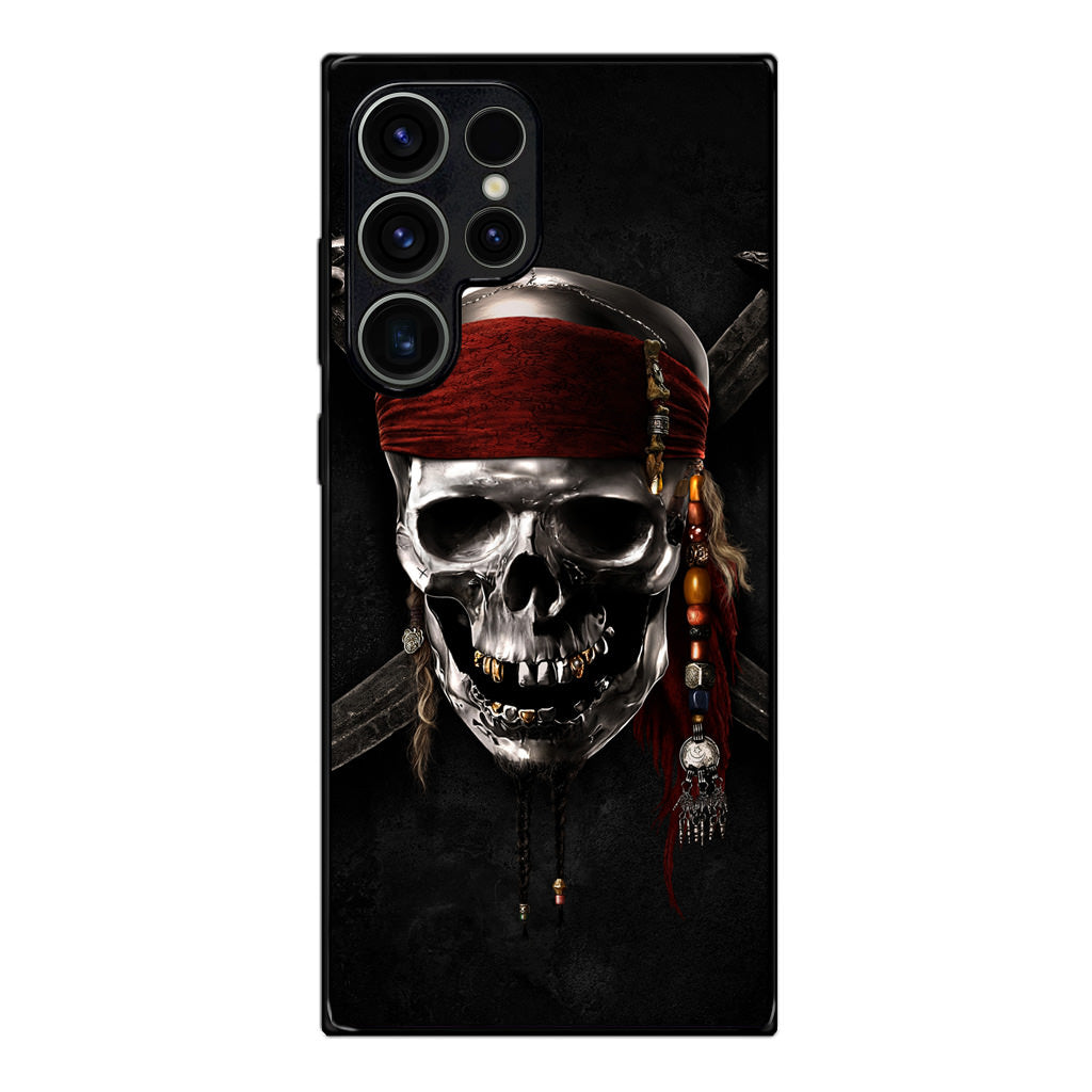 Pirates Of Carribean Skull Samsung Galaxy S23 Ultra Case