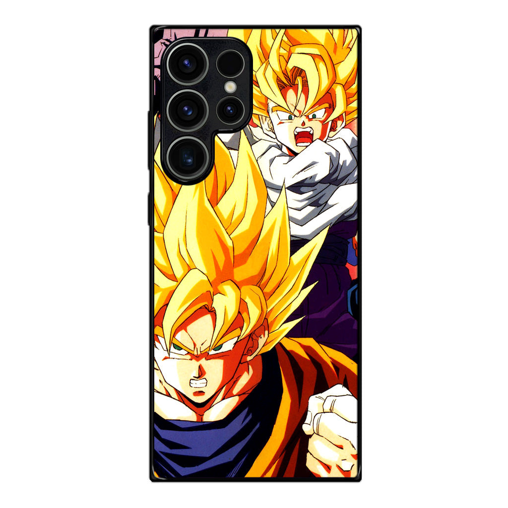 Super Saiyan Goku And Gohan Samsung Galaxy S23 Ultra Case