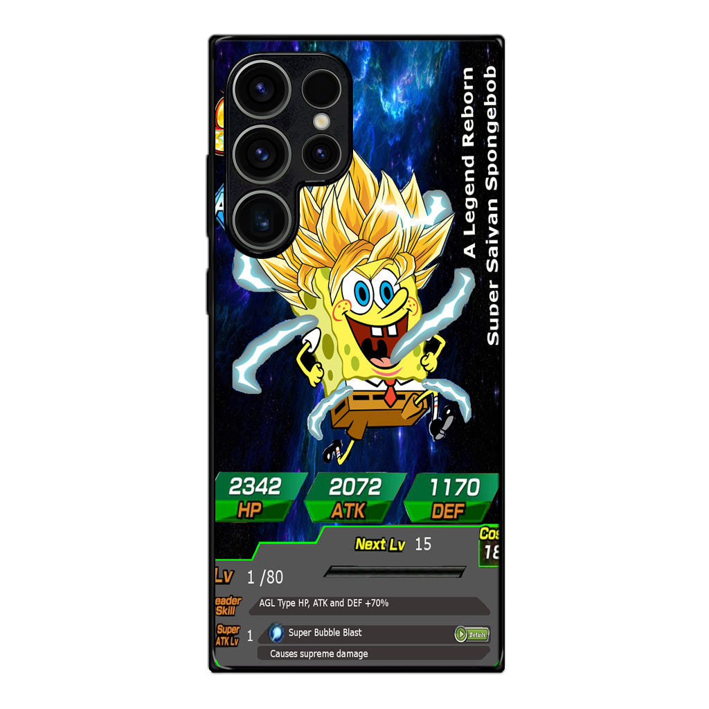 Super Saiyan Spongebob Card Samsung Galaxy S23 Ultra Case