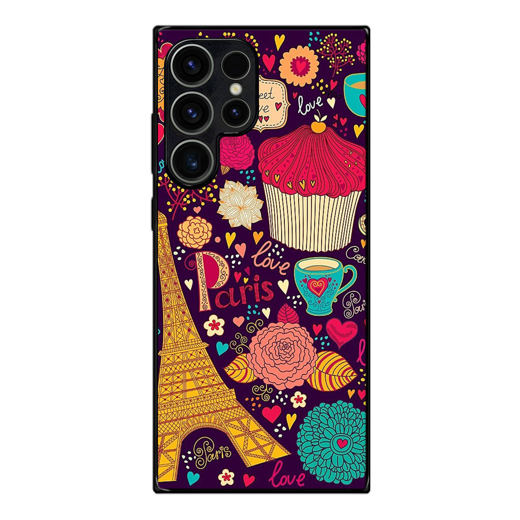 Vintage Love In Paris Samsung Galaxy S23 Ultra Case