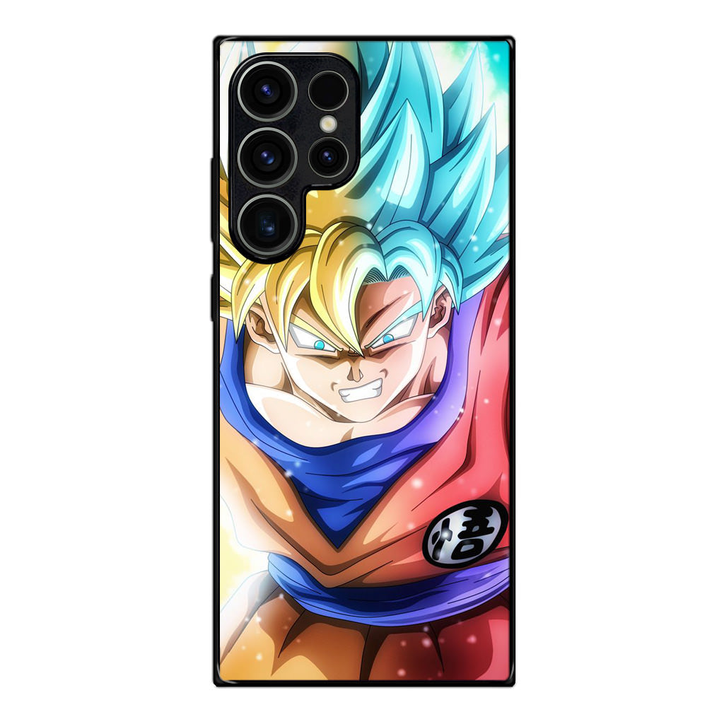 Goku SSJ 1 to SSJ Blue Samsung Galaxy S23 Ultra Case