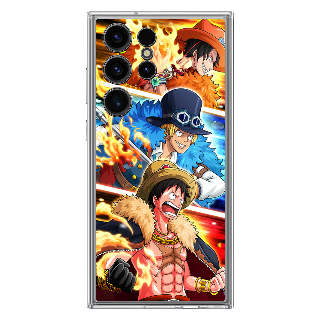 Ace Sabo Luffy Samsung Galaxy S23 Ultra Case