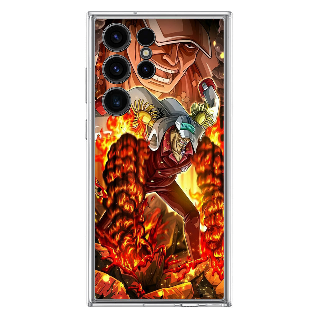 Akainu Exploding Volcano Samsung Galaxy S23 Ultra Case