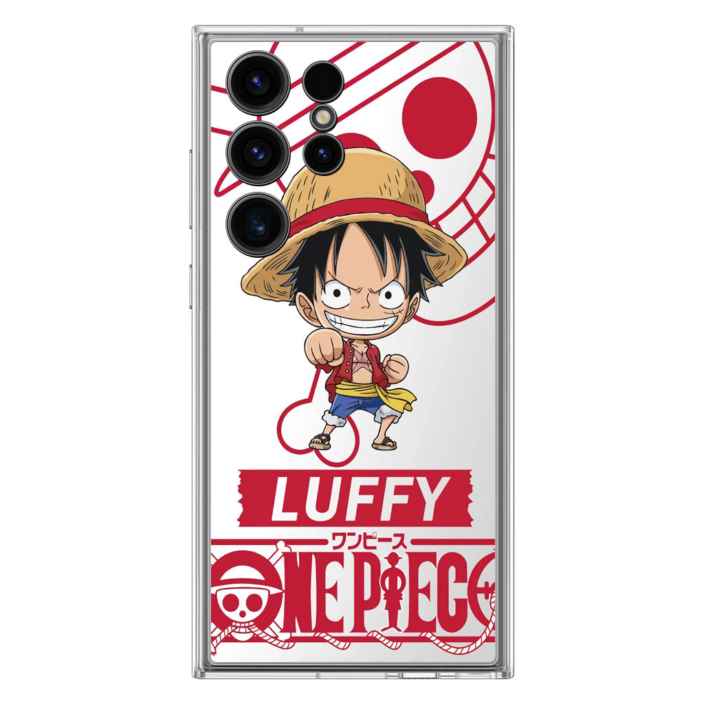 Chibi Luffy Samsung Galaxy S23 Ultra Case