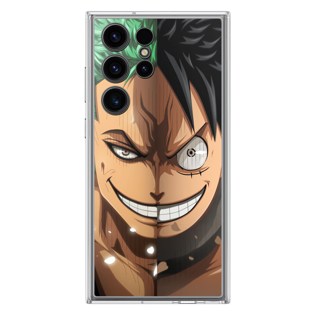 Luffy And Zoro Half Smile Samsung Galaxy S23 Ultra Case