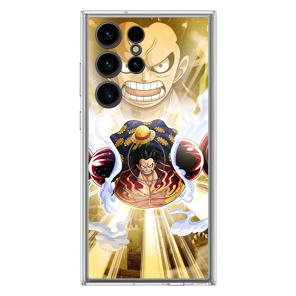 Luffy Flying Bounce Man Samsung Galaxy S23 Ultra Case