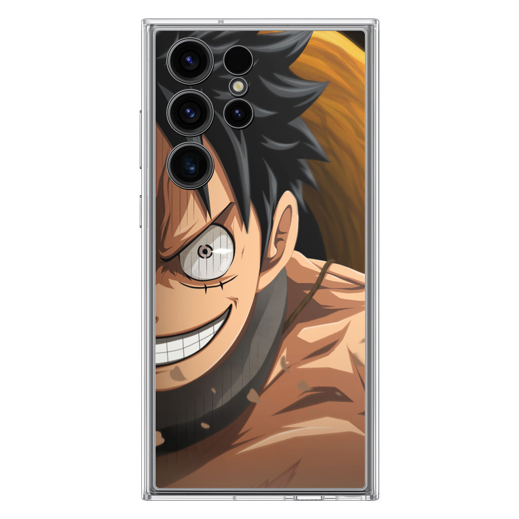 Luffy Half Smile Samsung Galaxy S23 Ultra Case