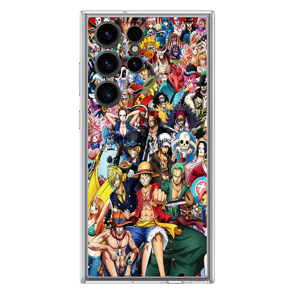 One Piece Charaktere in New World Samsung Galaxy S23 Ultra Hülle