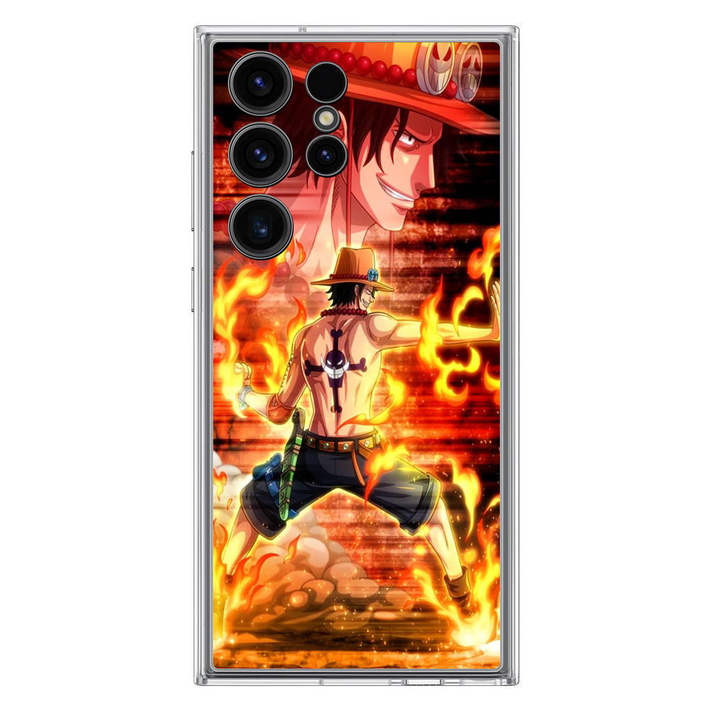 Portgas D Ace One Piece Samsung Galaxy S23 Ultra Case