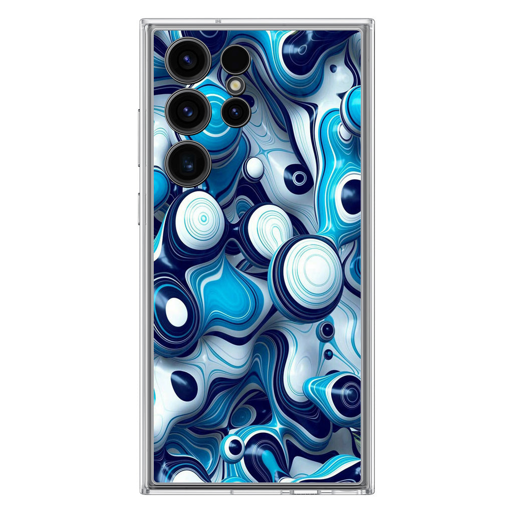 Abstract Art All Blue Samsung Galaxy S23 Ultra Case