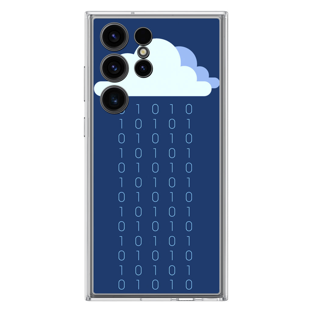 Abstract Binary Minimalist Samsung Galaxy S23 Ultra Case