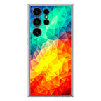 Abstract Multicolor Cubism Painting Samsung Galaxy S23 Ultra Case
