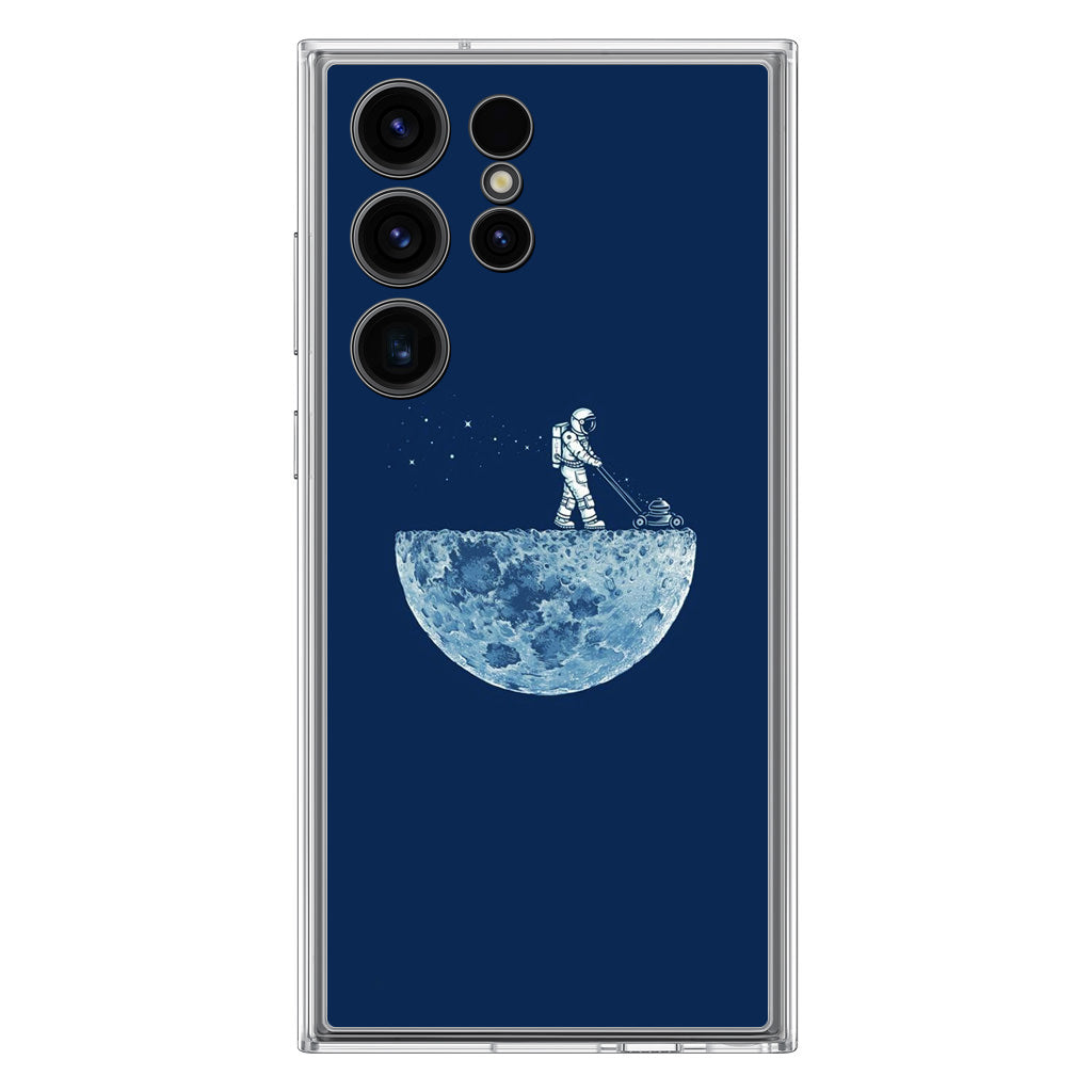 Astronaut Mowing The Moon Samsung Galaxy S23 Ultra Case