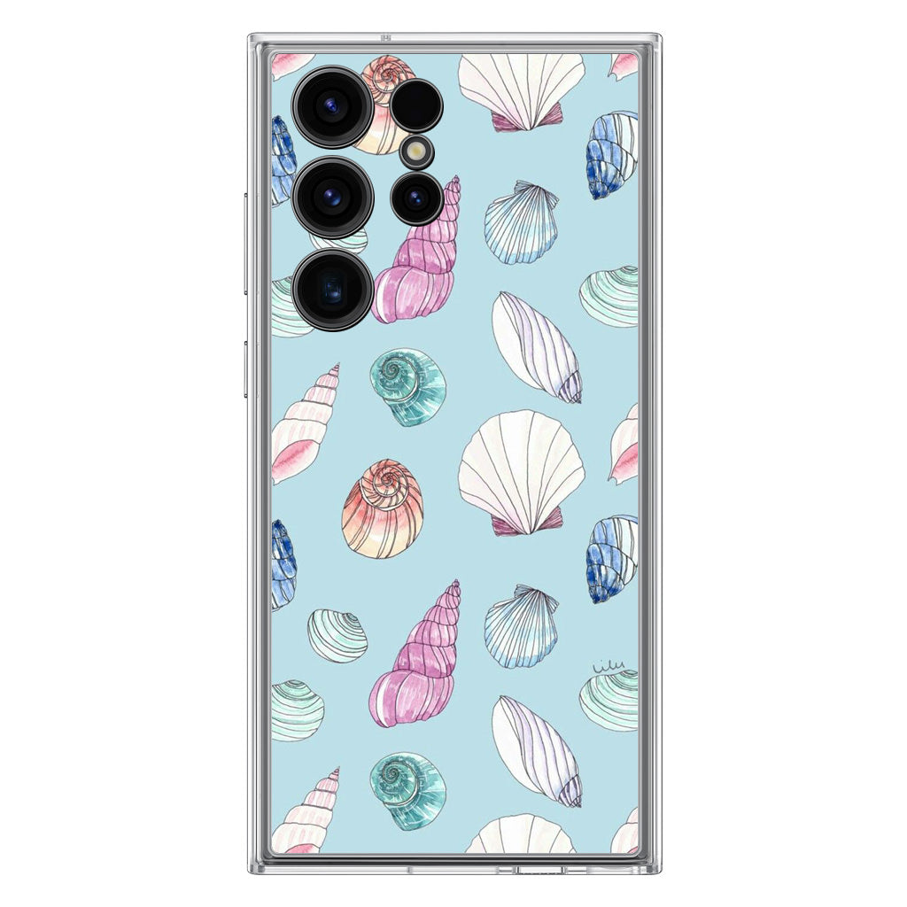 Beach Shells Pattern Samsung Galaxy S23 Ultra Case